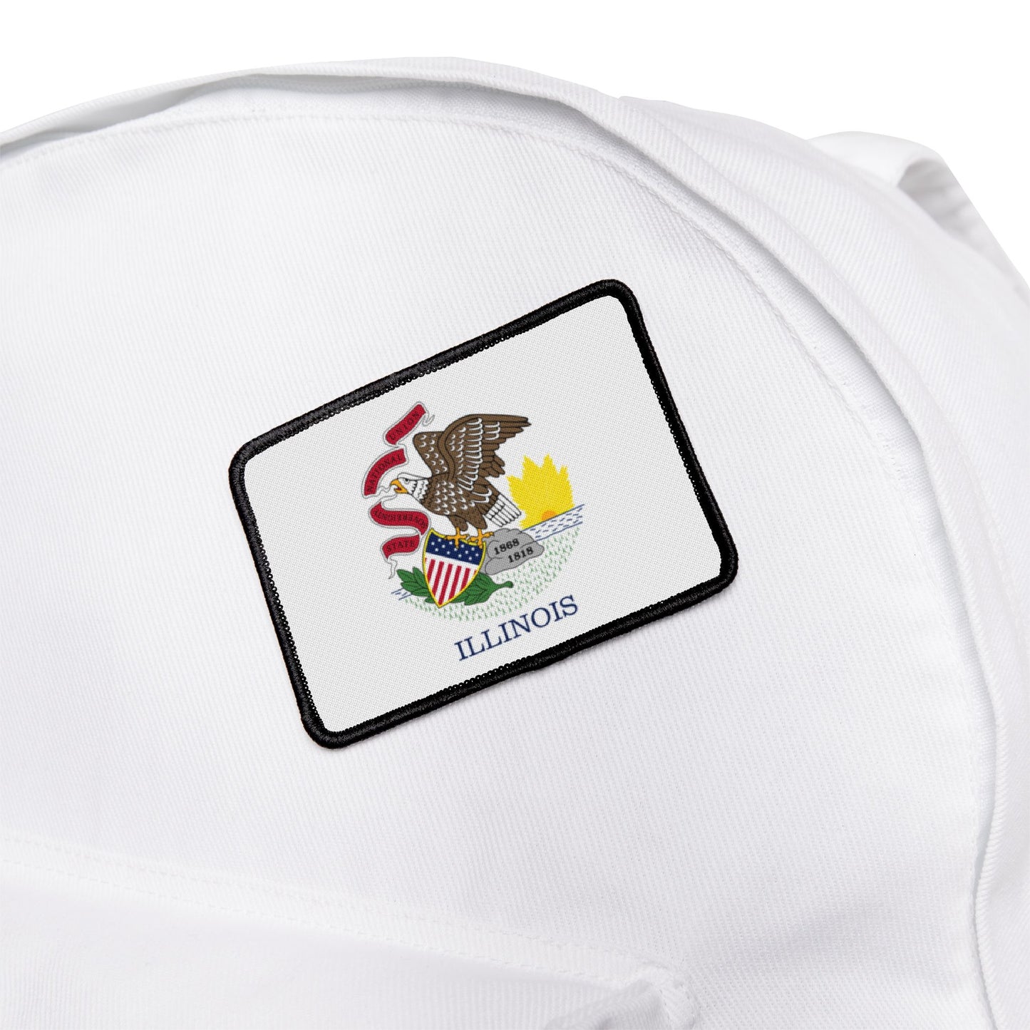 Flag Village Illinois State Flag Embroidery Iron-On Patches