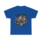 Flag Village USA Vintage Car Flag T-SHIRT Heavy Cotton Tee USA0012