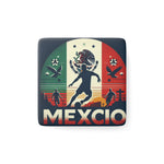 Flag Village MEXICO Flag Sporting Porcelain Magnet, Square MEX0007