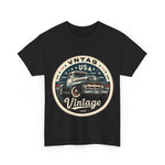 Flag Village USA Vintage Car Flag T-SHIRT Heavy Cotton Tee USA0013
