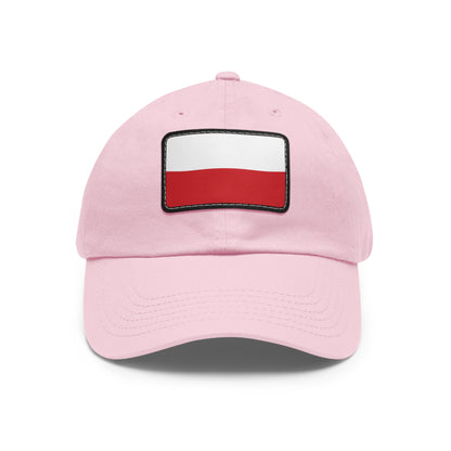 Flag Village Poland Flag Hat Cap with Leather Patch