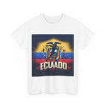 Flag Village Ecuador Sporting Flag T-SHIRT Heavy Cotton Tee ECU0003