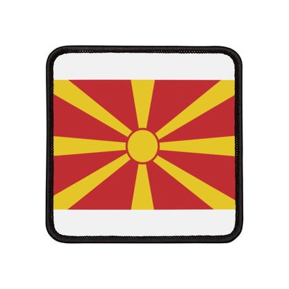 Flag Village Macedonia Flag Embroidery Iron-On Patches