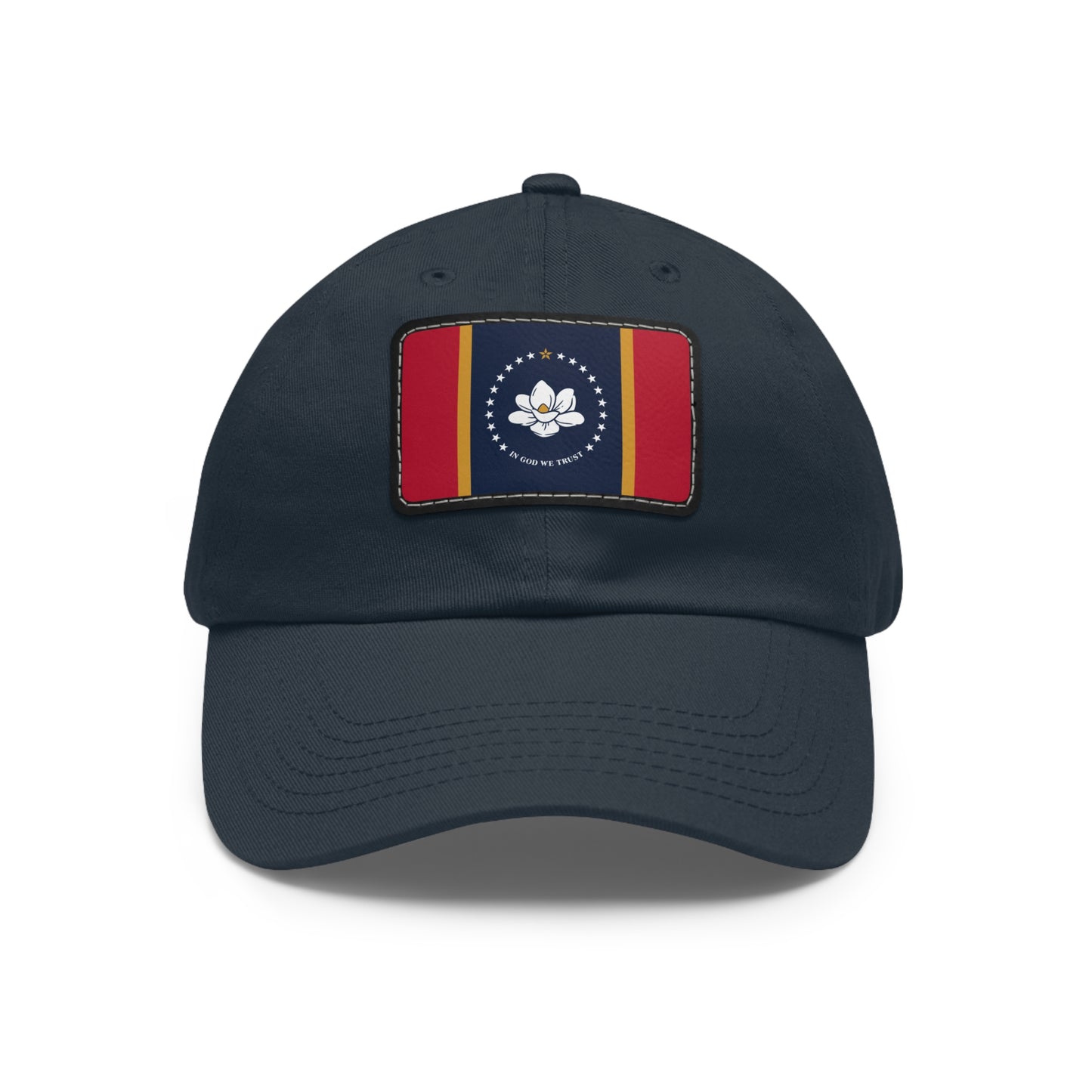 Flag Village USA Mississippi State Flag Hat Cap with Leather Patch