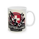 Flag Village Switzerland Sporting Flag Ceramic Coffee Mug 11oz CHE0007