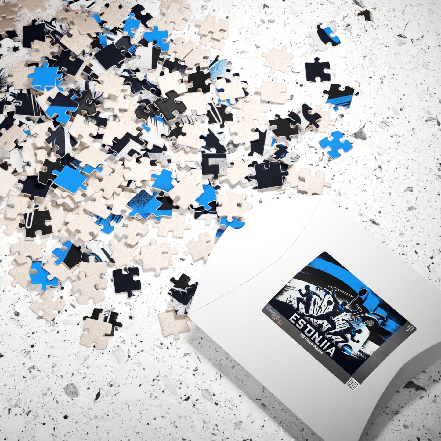 Flag Village Estonia Sporting Flag Puzzle (110, 252, 520, 1014-piece) EST0003