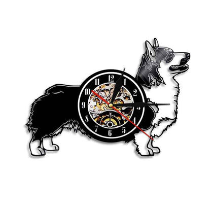 Flag Village Wall Clock Dog Breed Gifts