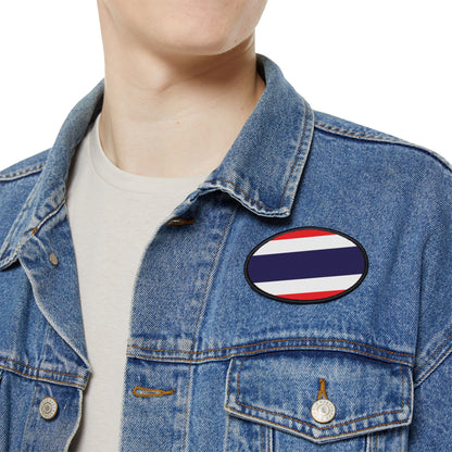 Flag Village Thailand Flag Embroidery Iron-On Patches