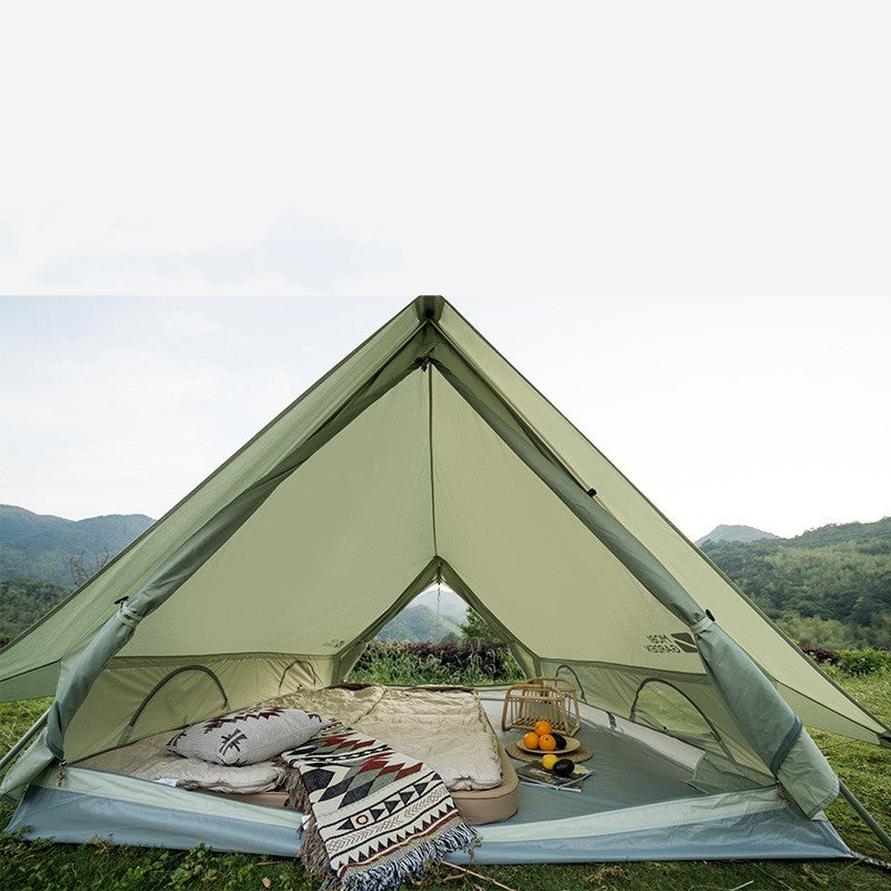 Flag Village Exquisite Camping Outdoor Family Light Luxury Large Space Camping Cotton Tent
