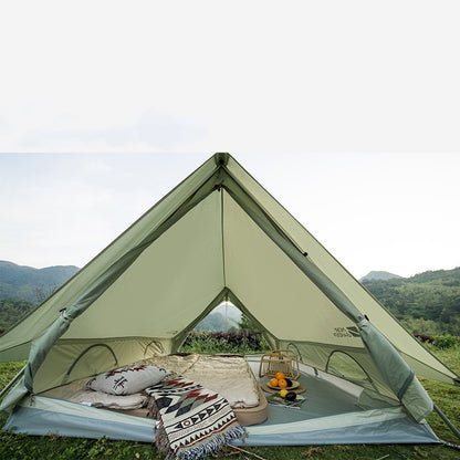 Flag Village Exquisite Camping Outdoor Family Light Luxury Large Space Camping Cotton Tent