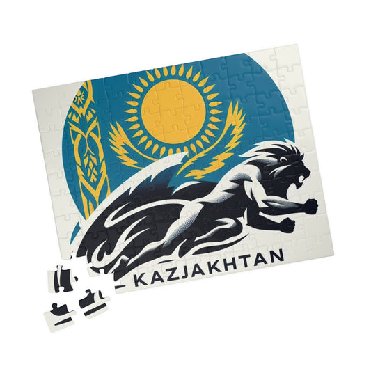 Flag Village Kazakhstan Sporting Flag Puzzle (110, 252, 520, 1014-piece) KAZ0004