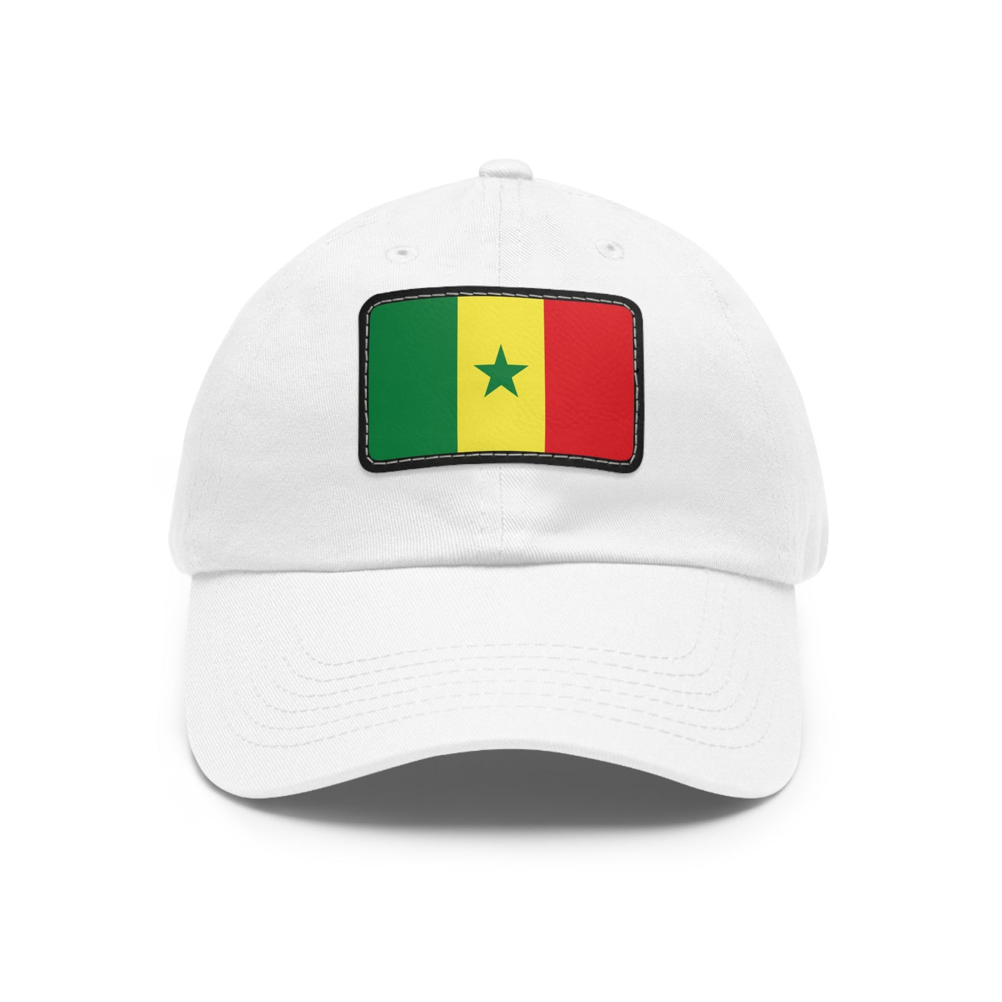Flag Village Senegal Flag Hat Cap with Leather Patch