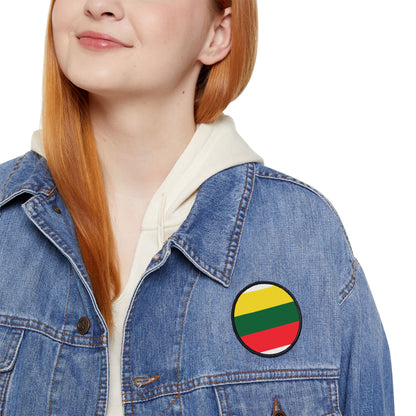 Flag Village Lithuania Flag Embroidery Iron-On Patches
