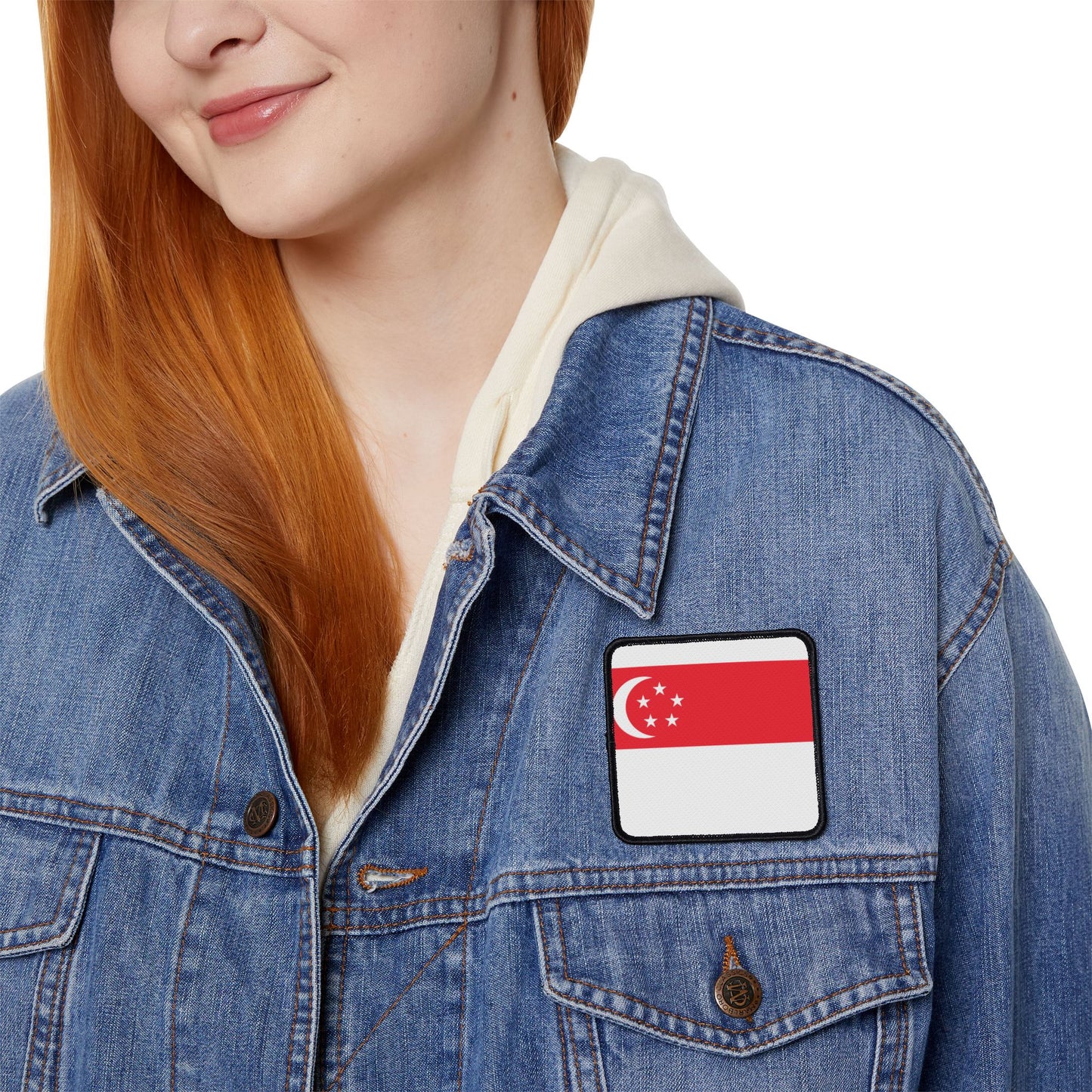 Flag Village Singapore Flag Embroidery Iron-On Patches