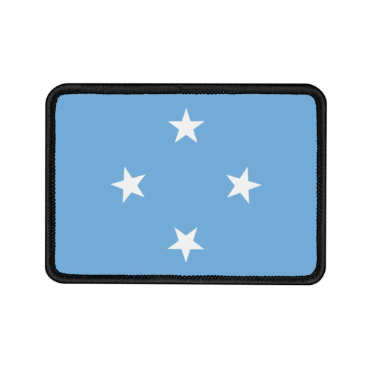 Flag Village Micronesia Flag Embroidery Iron-On Patches