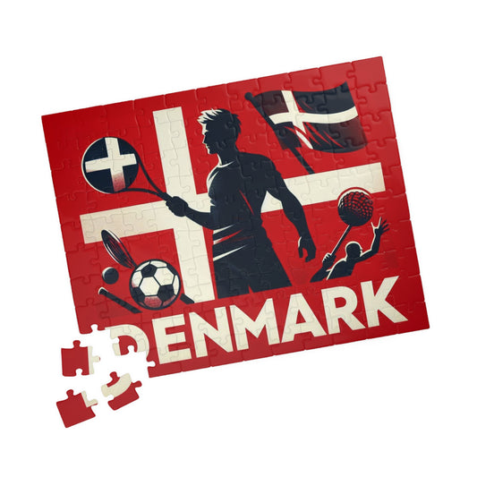 Flag Village Denmark Sporting Flag Puzzle (110, 252, 520, 1014-piece) DNK0005