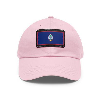 Flag Village USA Guam State Flag Hat Cap with Leather Patch