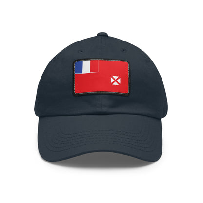 Flag Village Wallis And Futuna Flag Hat Cap with Leather Patch