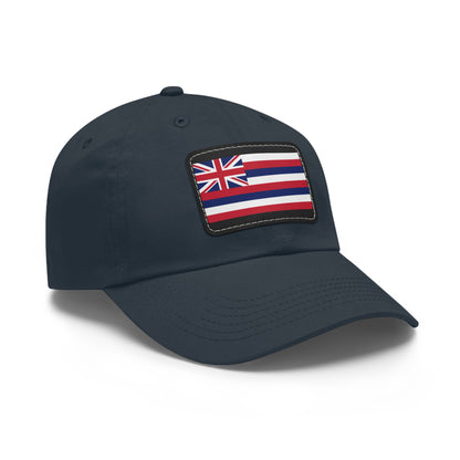 Flag Village USA Hawaii State Flag Hat Cap with Leather Patch