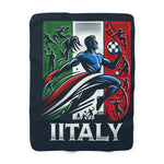 Flag Village Italy Sporting Flag Sherpa Fleece Blanket ITA0010