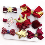 Flag Village Baby baby headwear set Christmas gift box
