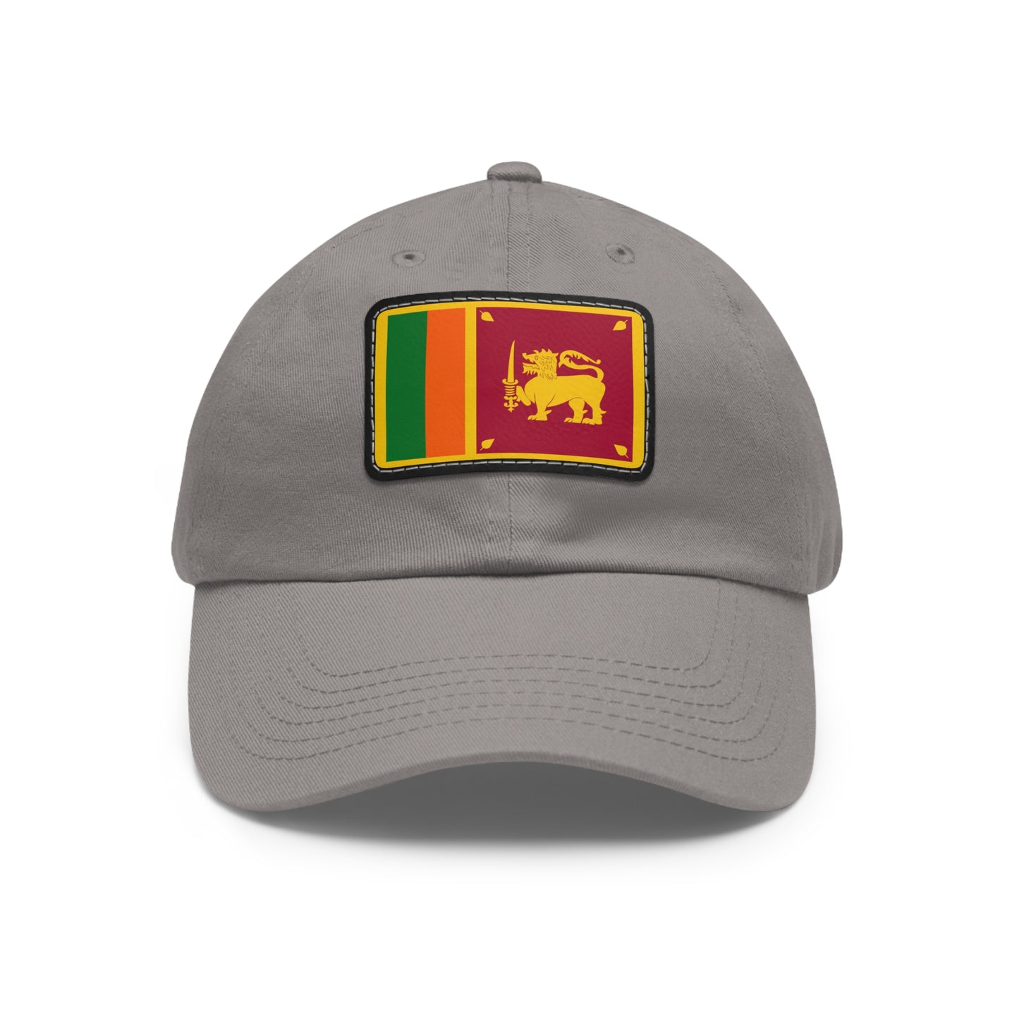 Flag Village Sri Lanka Islands Flag Hat Cap with Leather Patch