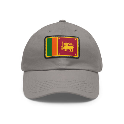 Flag Village Sri Lanka Islands Flag Hat Cap with Leather Patch