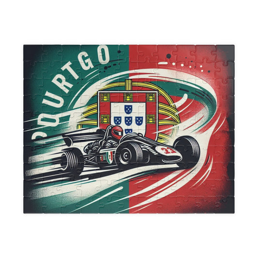 Flag Village Portugal Racing Car Sporting Flag Puzzle (110, 252, 520, 1014-piece) PRT0011