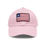 Flag Village Liberia Flag Hat Cap with Leather Patch