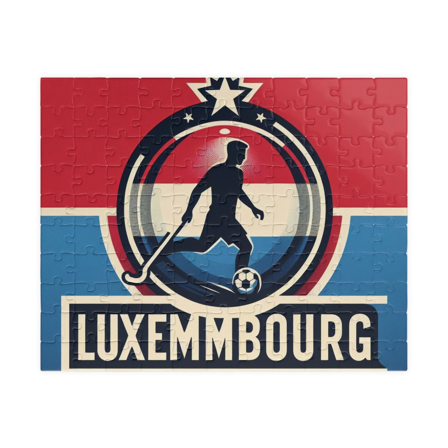 Flag Village Luxembourg Sporting Flag Puzzle (110, 252, 520, 1014-piece) LUX0007