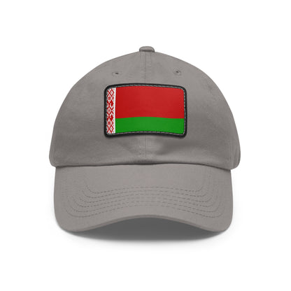 Flag Village Belarus Flag Hat Cap with Leather Patch
