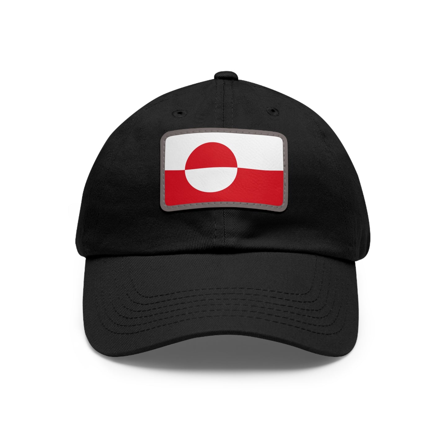 Flag Village Greenland Flag Hat Cap with Leather Patch