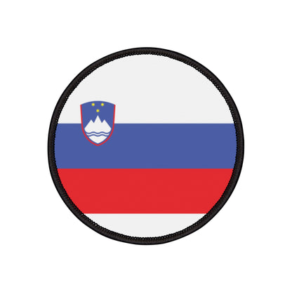 Flag Village Slovenia Flag Embroidery Iron-On Patches