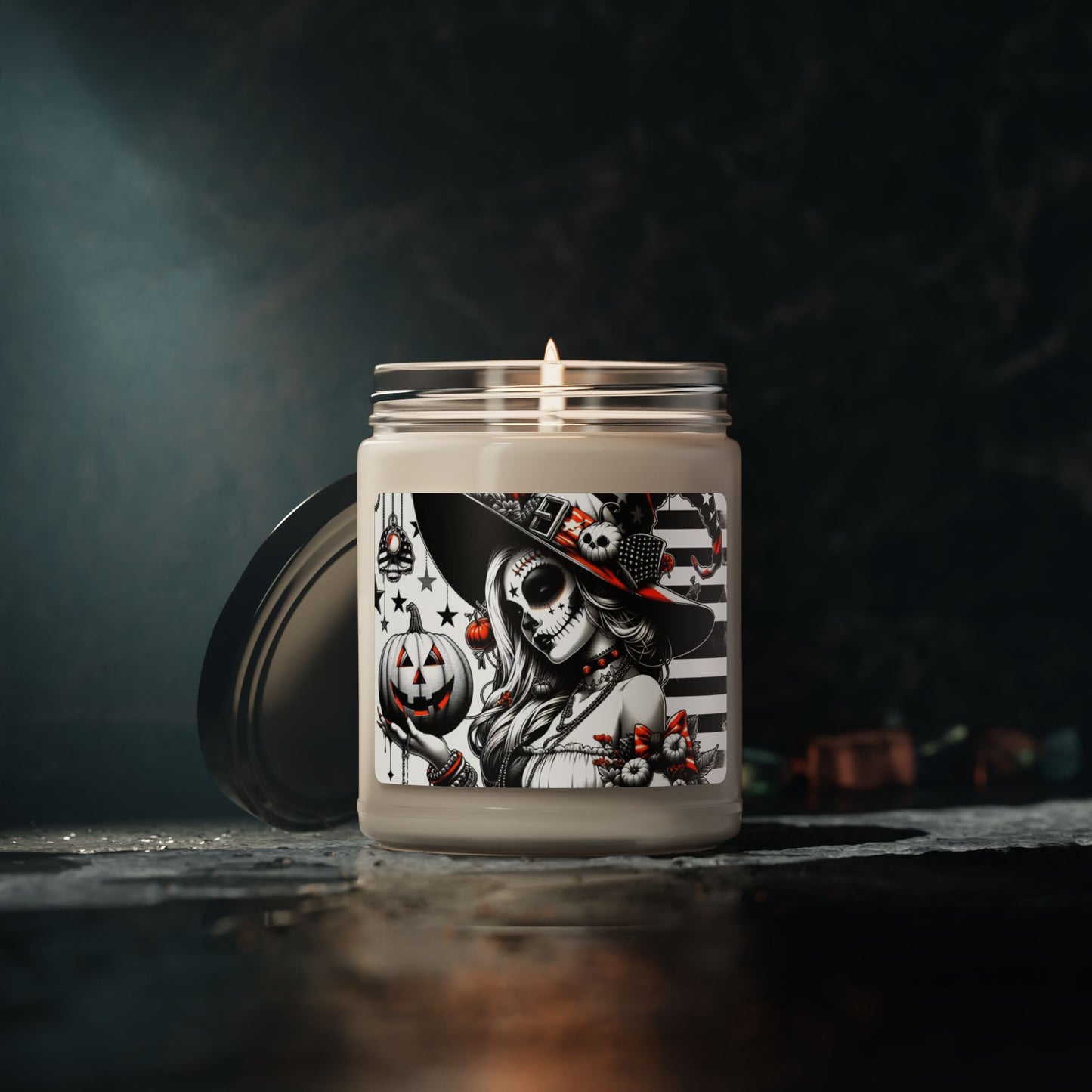 Flag Village Halloween Pretty Witch Scented Soy Candle, 9oz HW0013
