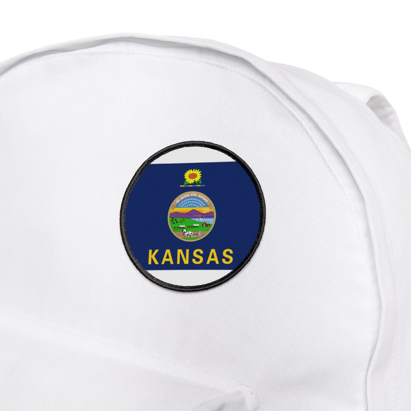 Flag Village Kansas State Flag Embroidery Iron-On Patches