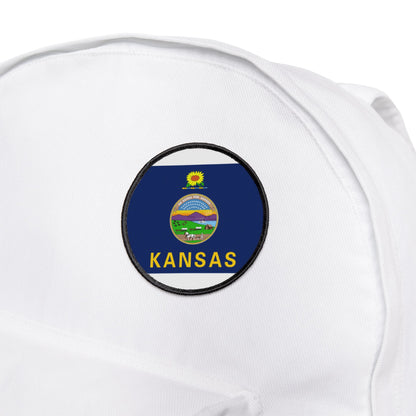 Flag Village Kansas State Flag Embroidery Iron-On Patches
