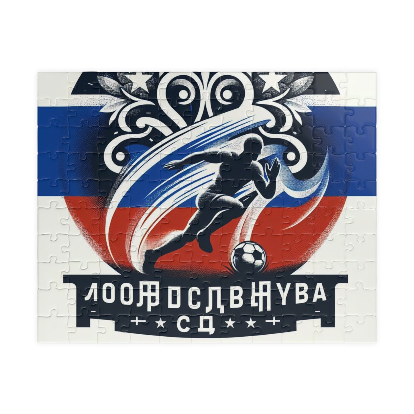 Flag Village Russia Sporting Flag Puzzle (110, 252, 520, 1014-piece) RUS0008