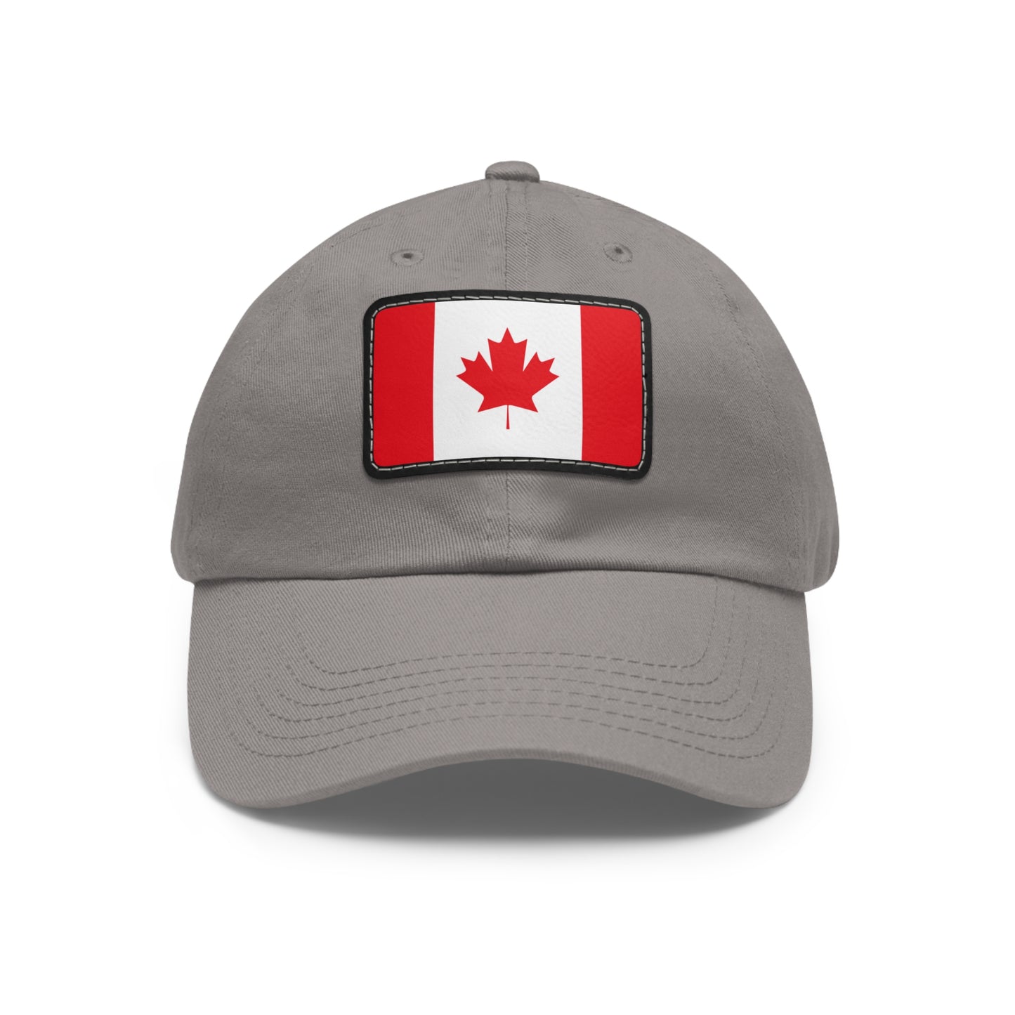 Flag Village Canada Flag Hat Cap with Leather Patch