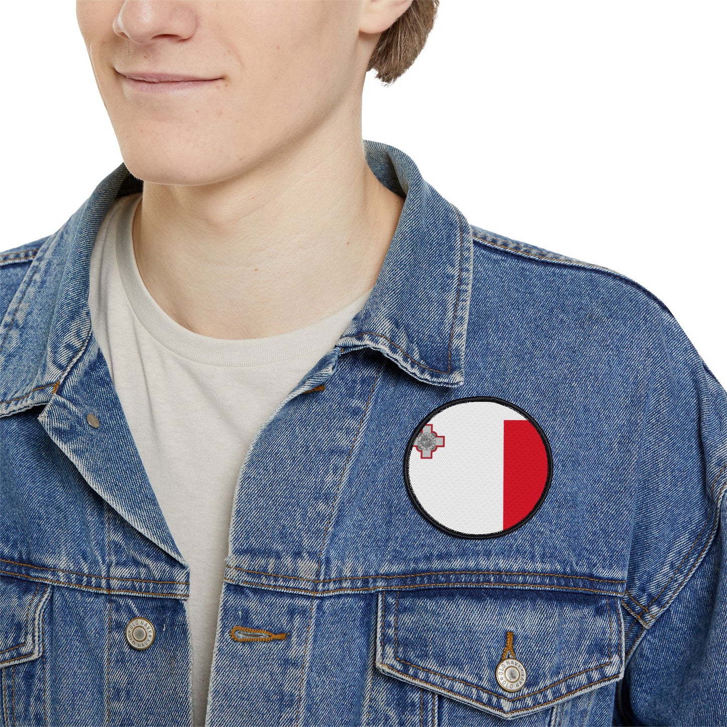 Flag Village Malta Flag Embroidery Iron-On Patches