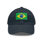 Flag Village Brazil Flag Hat Cap with Leather Patch