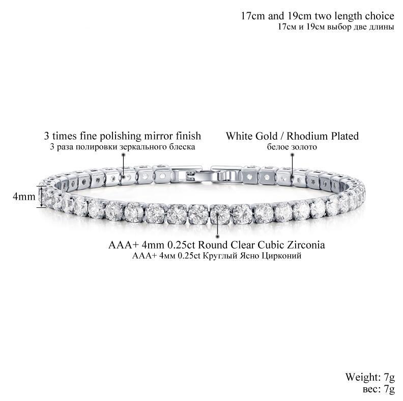 Flag Village Cubic Zirconia Tennis Bracelet & Bangles For Women Christmas Gifts New Fashion Lady Jewelry