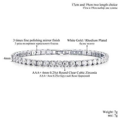 Flag Village Cubic Zirconia Tennis Bracelet & Bangles For Women Christmas Gifts New Fashion Lady Jewelry