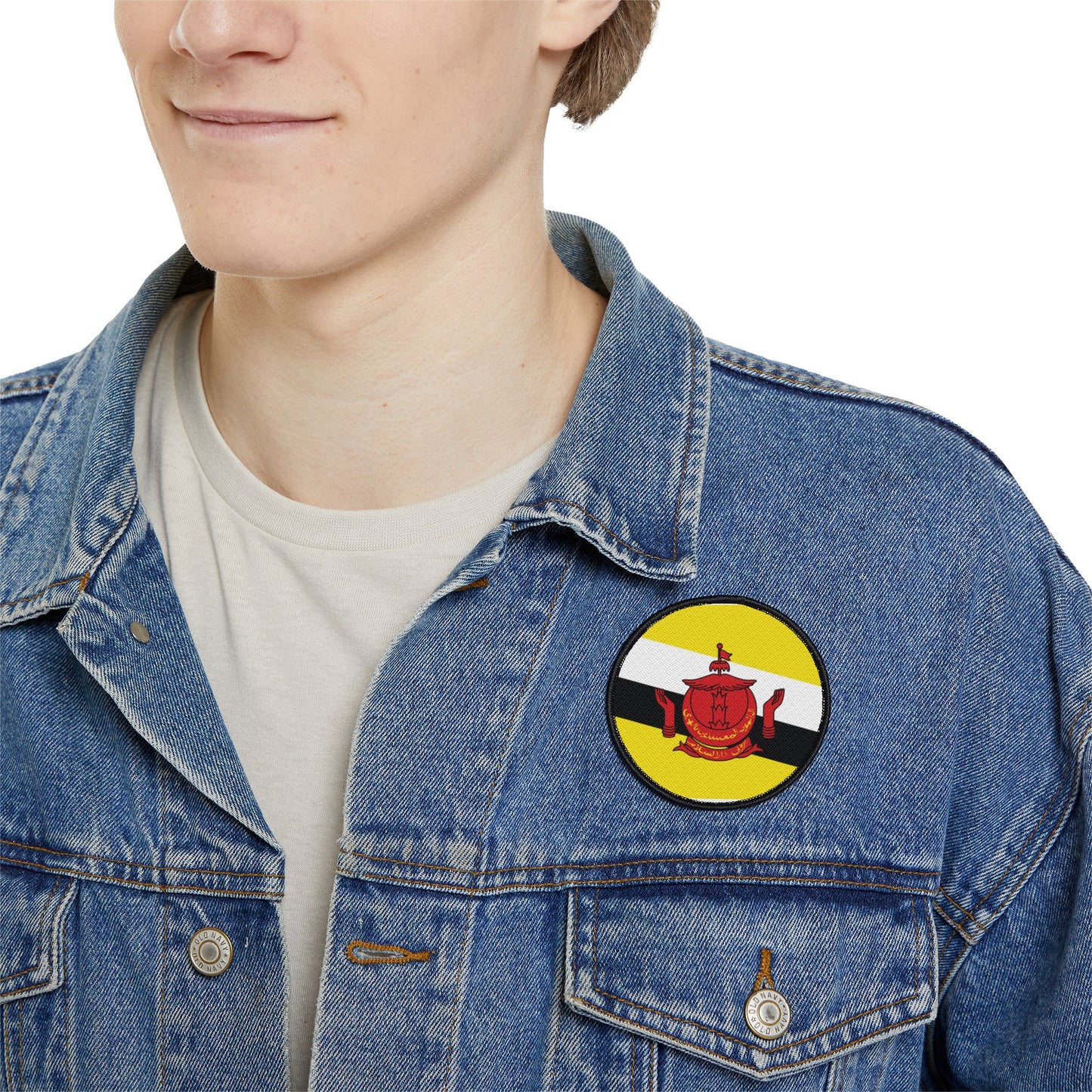 Flag Village Brunei Flag Embroidery Iron-On Patches