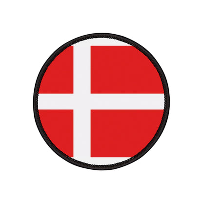 Flag Village Denmark Flag Embroidery Iron-On Patches