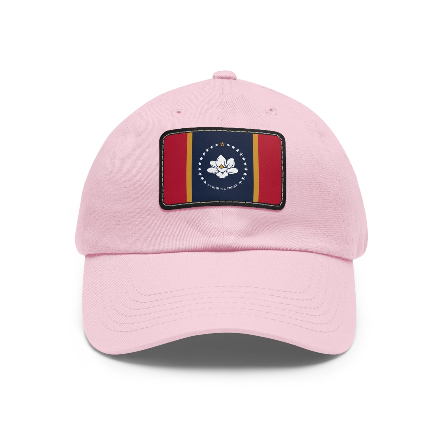 Flag Village USA Mississippi State Flag Hat Cap with Leather Patch