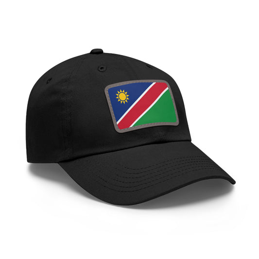 Flag Village Namibia Flag Hat Cap with Leather Patch