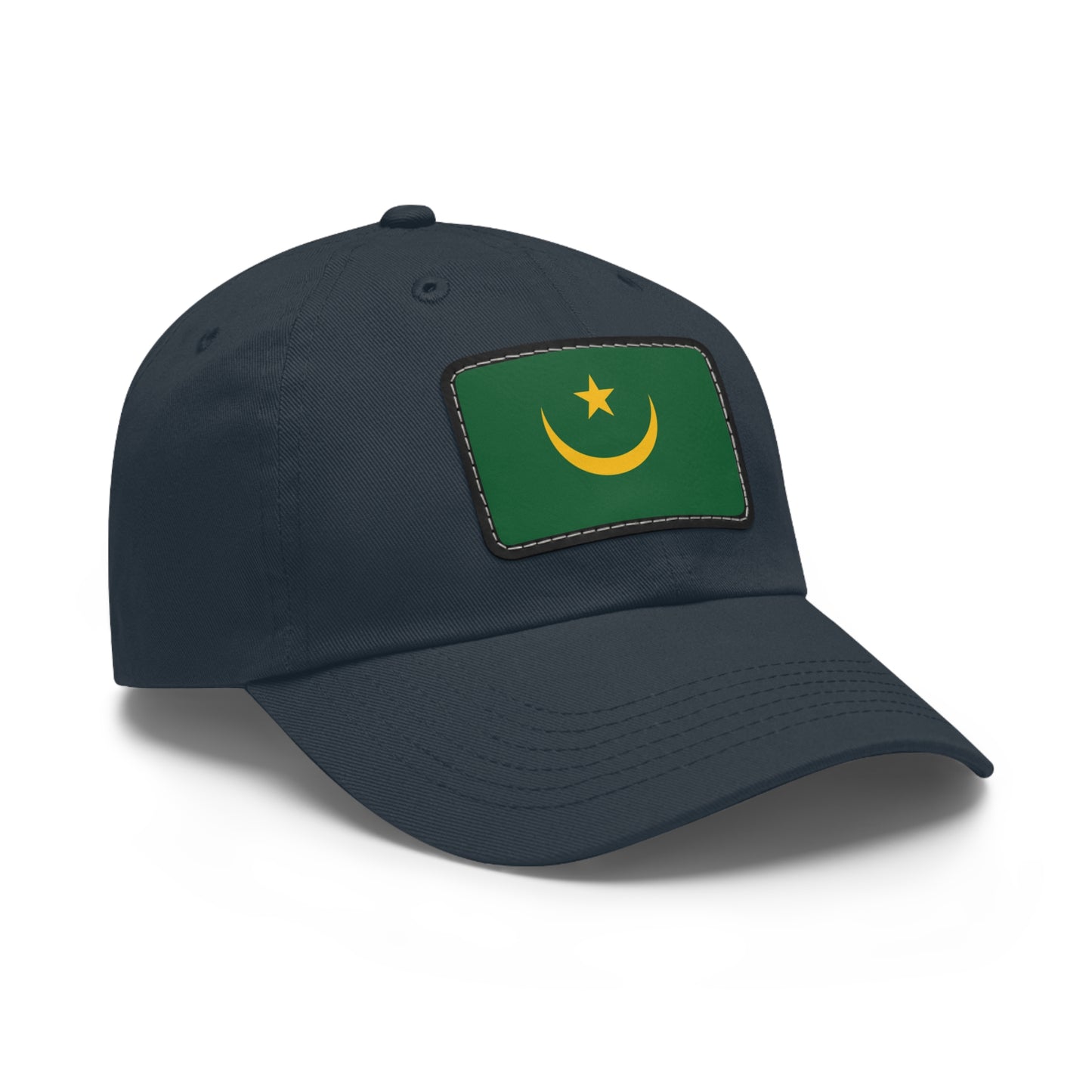 Flag Village Mauritania Flag Hat Cap with Leather Patch
