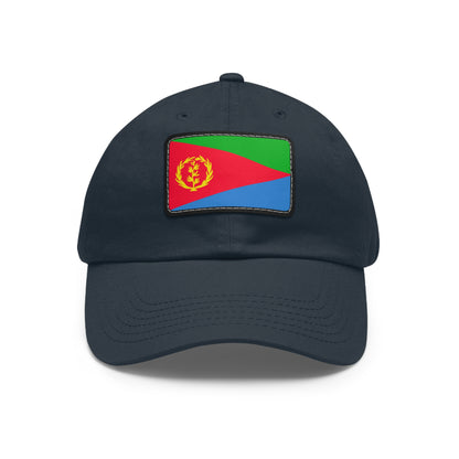 Flag Village Eritrea Flag Hat Cap with Leather Patch