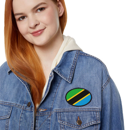 Flag Village Tanzania Flag Embroidery Iron-On Patches
