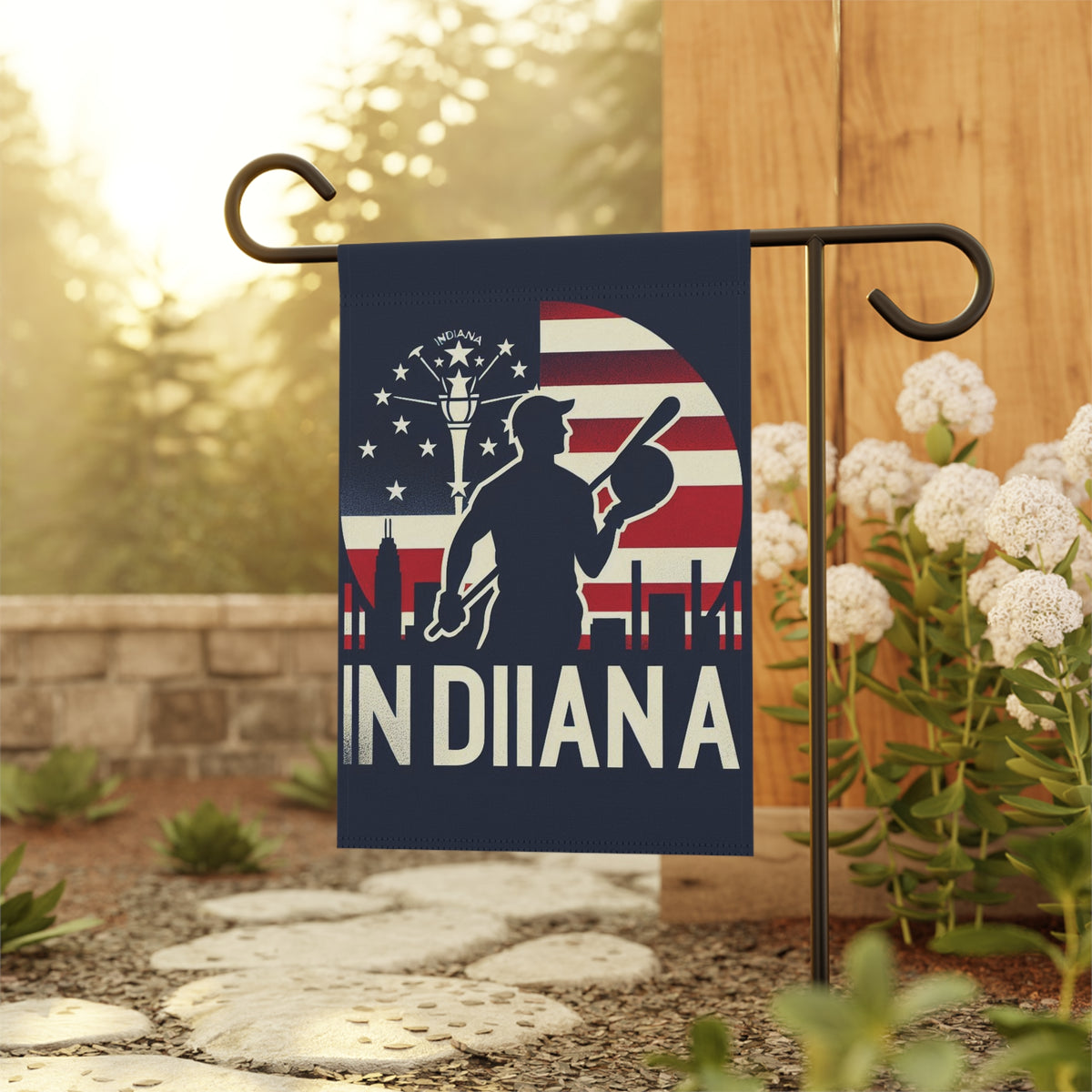 Flag Village Indiana State Flag Sporting Garden & House Banner IN0001